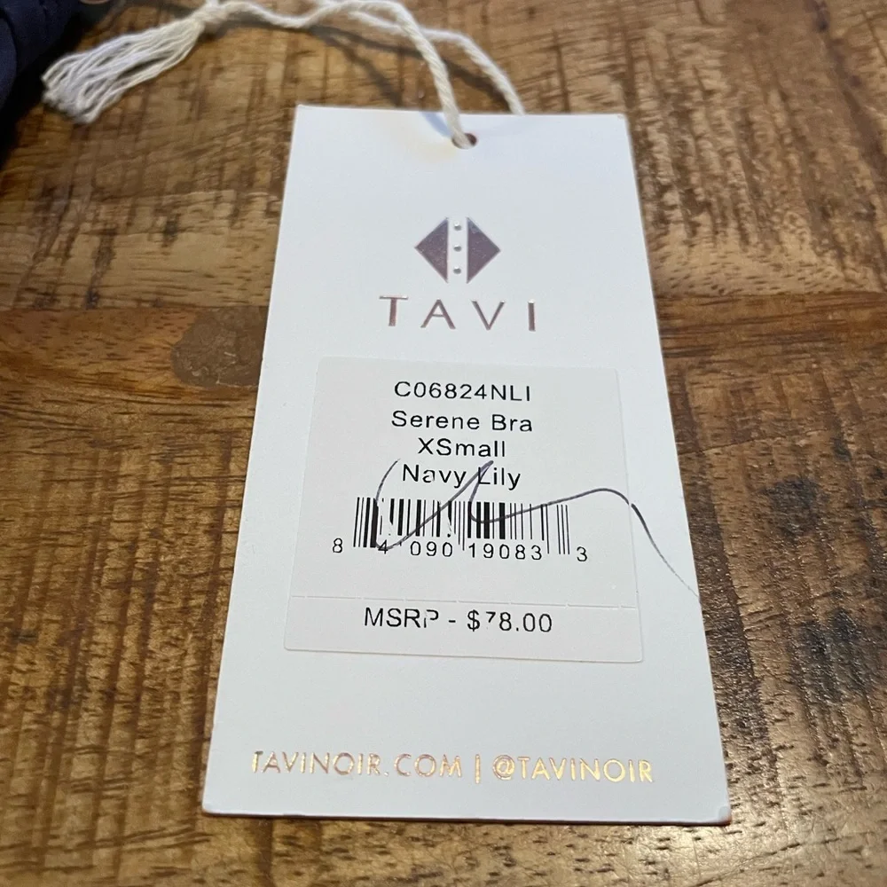 NWT Tavi Serena Bra Navy Lilly